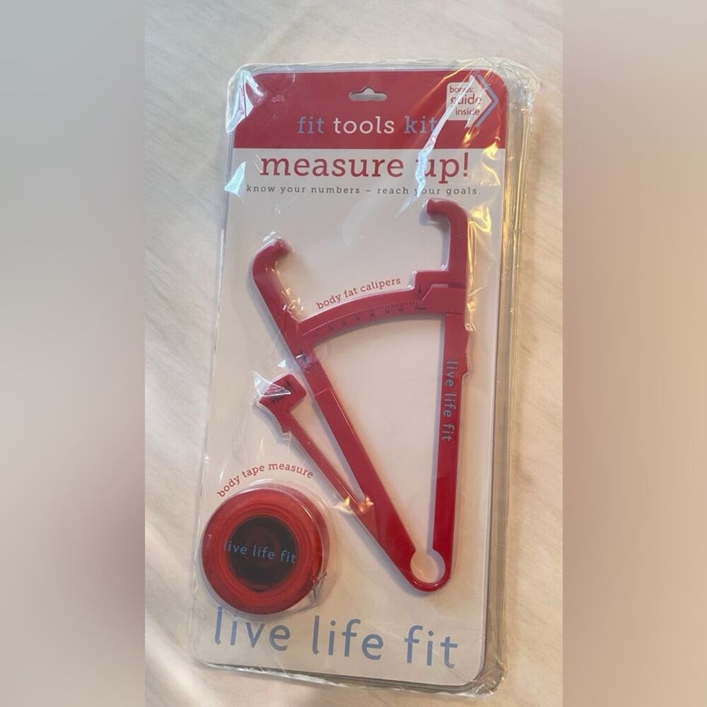 Body Fat Caliper& Tape Measure Set NEW